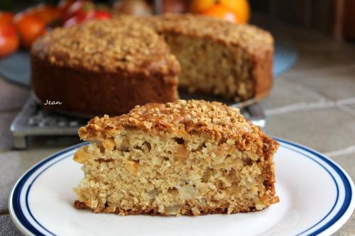 Gâteau aux pommes, au gruau et à la crème sûre de Nell | Photo de Nell