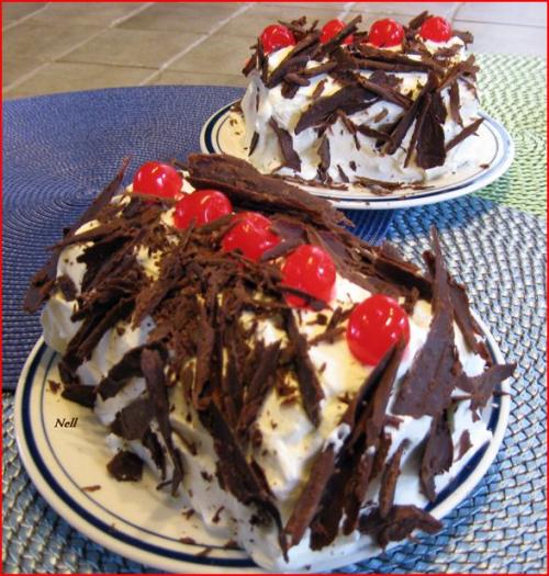 Gâteau forêt noir roulé de Nell | Photo de Nell