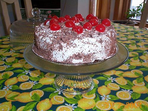 Gâteau forêt noire aux cerises de Teste | Photo de Mireille