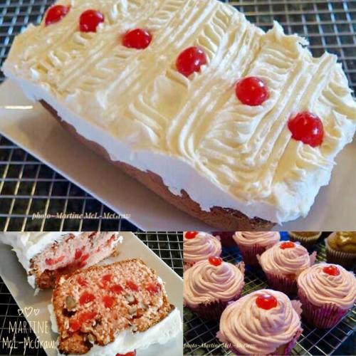 Gâteau ou muffins aux cerises et noix de Martine Mcg. | Photo de Martine mcg.