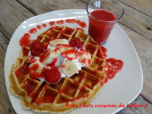 Gaufres à la crème sure et à la banane de Esther B | Photo de Estherb