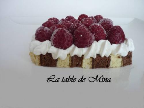 Genoise destructuré framboises et noix de coco de Mamina13 | Photo de Mamina13