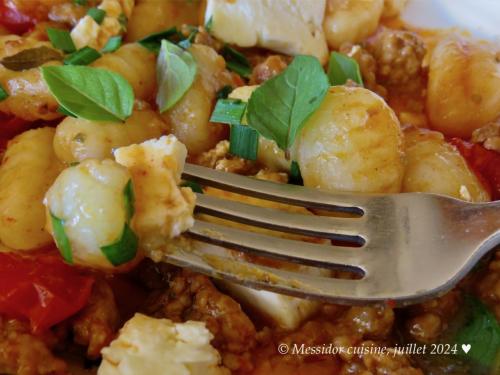 Gnocchis de paresseuse à la saucisse italienne + de Messidor | Photo de Messidor