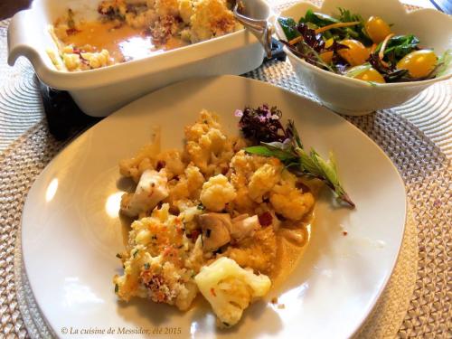 Gratin de chou-fleur au poisson blanc de Messidor | Photo de Messidor