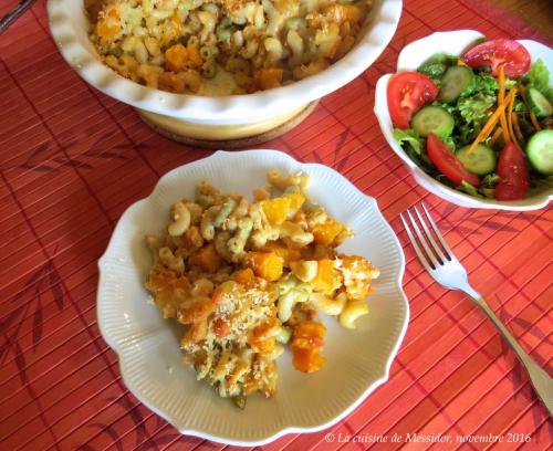 Gratin de macaronis à la courge et au cheddar de Messidor | Photo de Messidor