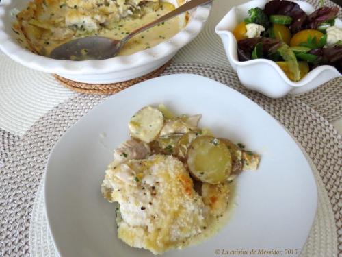 Gratin de poisson aux pommes de terre de Messidor | Photo de Messidor