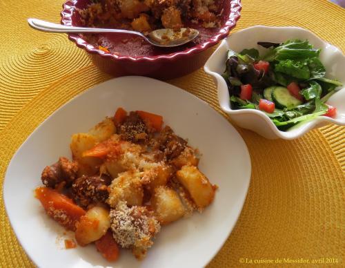 Gratin de saucisses aux légumes de Messidor | Photo de Messidor