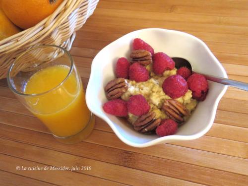 Gruau aux oeufs et aux petits fruits de Messidor | Photo de Messidor