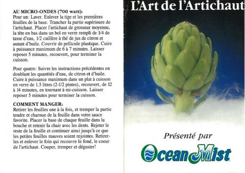 L’art de l’artichaut de Ocean Mist