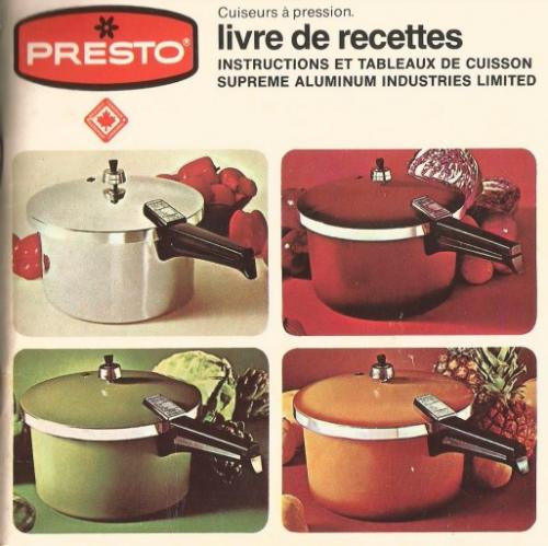 Livre de recettes - cuiseur à pression de Presto | Photo de PassionRecettes