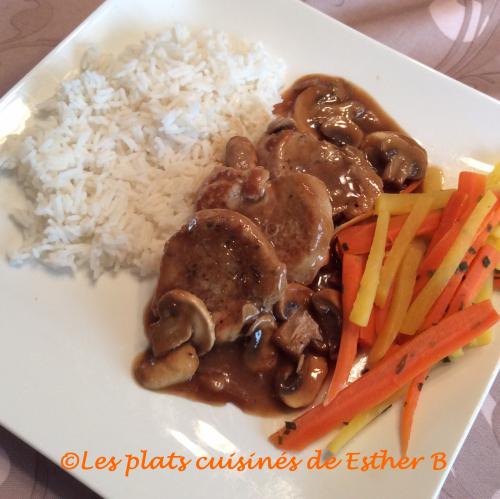 Médaillons de porc. sauce aux champignons de Esther B | Photo de Estherb