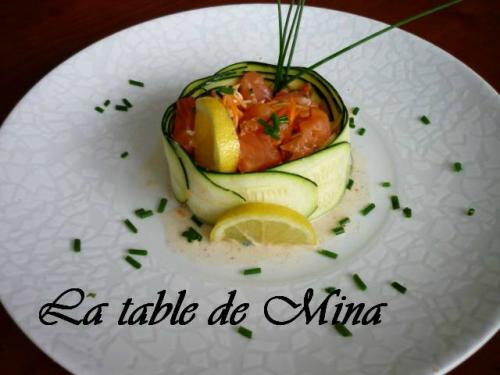 Méli-mélo de légumes au coeur de filet de saumon fumé de Mamina13 | Photo de Mamina13