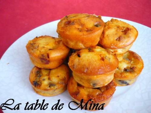 Mini-muffins au roquefort, chorizo et fruits moelleux de Mamina13 | Photo de Mamina13