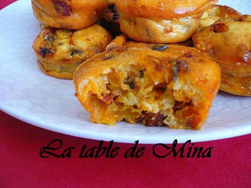 Mini-muffins au roquefort, chorizo et fruits moelleux de Mamina13 | Photo de Mamina13