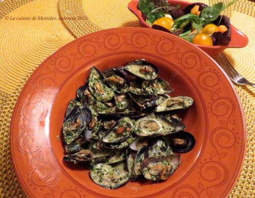 Moules à la la crème de pesto de Messidor | Photo de Messidor