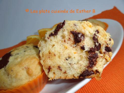 Muffins à l'orange et chocolat noir de Esther B | Photo de Estherb