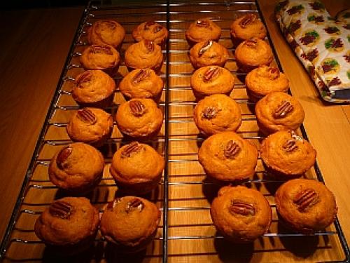 Muffins à la citrouille et aux pacanes de Angebleu8 | Photo de Marilouise