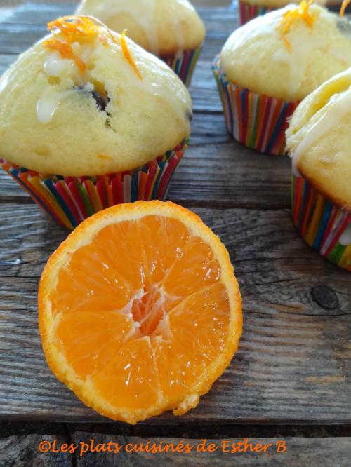 Muffins à la clémentine et au chocolat blanc de Esther B | Photo de Estherb