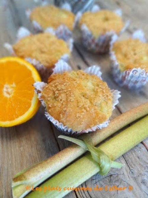 Muffins à la rhubarbe et orange de Esther B | Photo de Estherb