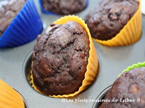 Muffins au chocolat et aux bananes de Esther B | Photo de Estherb