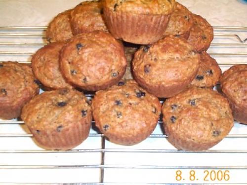 Muffins au son, bleuets et dattes de Mireille | Photo de Mireille