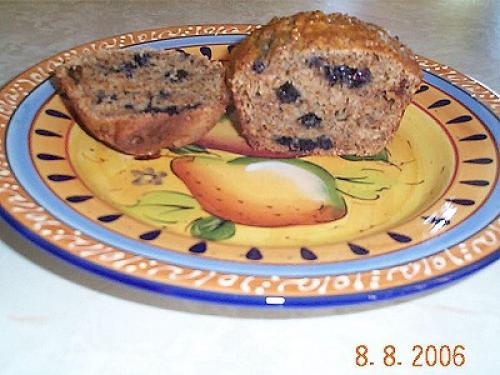 Muffins au son, bleuets et dattes de Mireille | Photo de Mireille