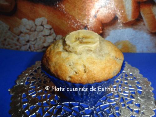 Muffins aux bananes et pépites de chocolat de Esther B | Photo de Estherb