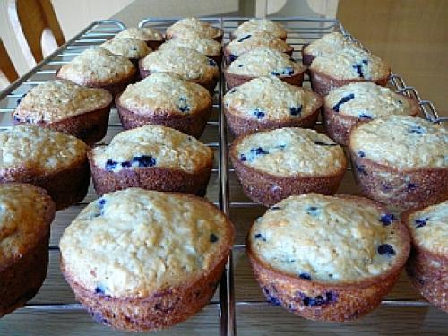 Muffins aux bleuets et gruau de Marilouise | Photo de Marilouise