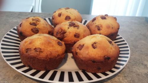 Muffins aux brisures de chocolat (style café) de Chantal21 | Photo de Chantal21