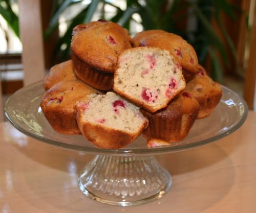 Muffins aux canneberges de Teddy | Photo de Mireille