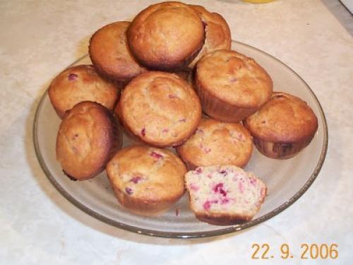 Muffins aux canneberges de Teddy | Photo de Mireille