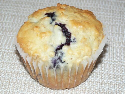 Muffins avoine et bleuets de blanc manger de Baddy | Photo de Baddy