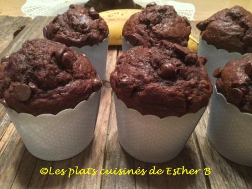 Muffins chocolat banane un bol de Esther B | Photo de Estherb