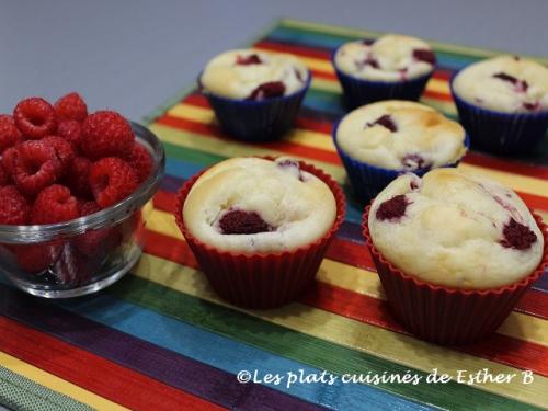 Muffins marbrés au gâteau au fromage et aux framboises de Esther B | Photo de Estherb