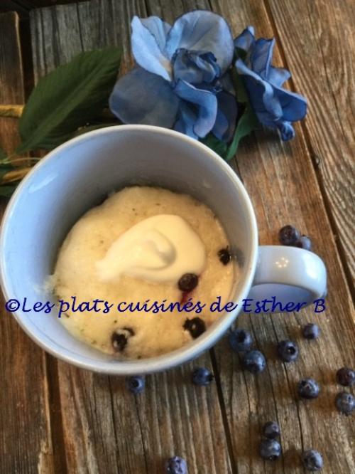 Mug cake aux bleuets de Esther B | Photo de Estherb