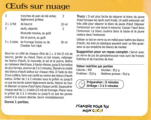 Oeufs sur nuage | Photo de PassionRecettes