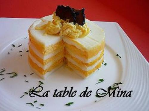 Omelette blanche déstructurée, comme un mille-feuilles de Mamina13 | Photo de Mamina13