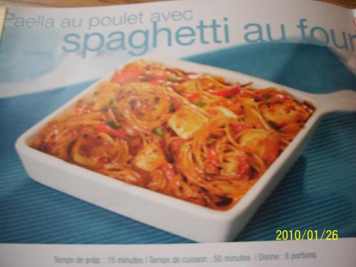 Paella au poulet avec spaghetti au four de Callyoe | Photo de Callyoe