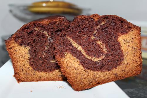 Pain marbré bananes et chocolat de Nell | Photo de Nell