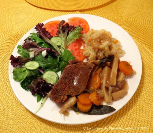 Palette de veau aux légumes d'automne de Messidor | Photo de Messidor