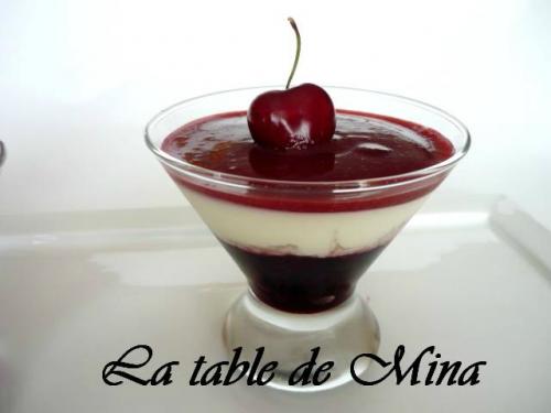 Panna cotta aux cerises de Mamina13 | Photo de Mamina13