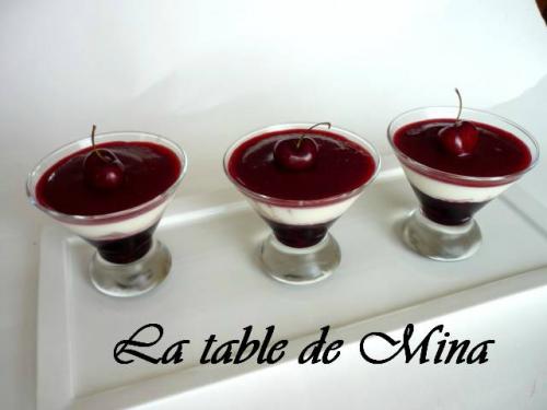 Panna cotta aux cerises de Mamina13 | Photo de Mamina13