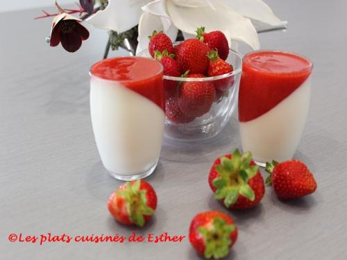 Panna cotta aux fraises de Esther B | Photo de Estherb