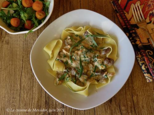 Papardelles au sokeye, sauce à l'estragon + de Messidor | Photo de Messidor