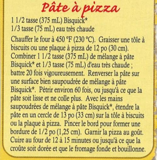 Pâte à pizza de Bisquick | Photo de PassionRecettes