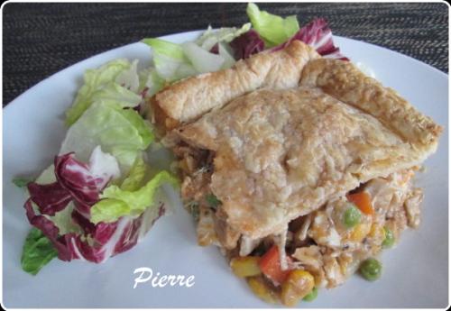 Pâté au poulet et aux légumes de «artic gardens» présentation de Beaubarbu | Photo de Beaubarbu