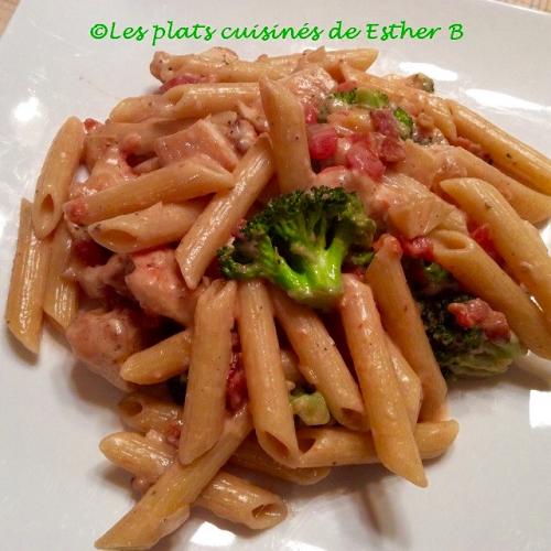 Pâtes au poulet, bacon et brocoli de Esther B | Photo de Estherb