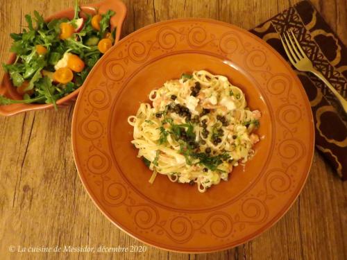 Pâtes express au saumon fumé et à la feta fondante + de Messidor | Photo de Messidor