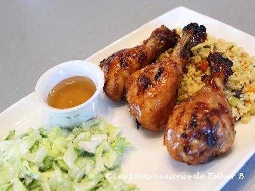 Pilons de poulet au miel et au gingembre (b.b.q.) de Esther B | Photo de Estherb