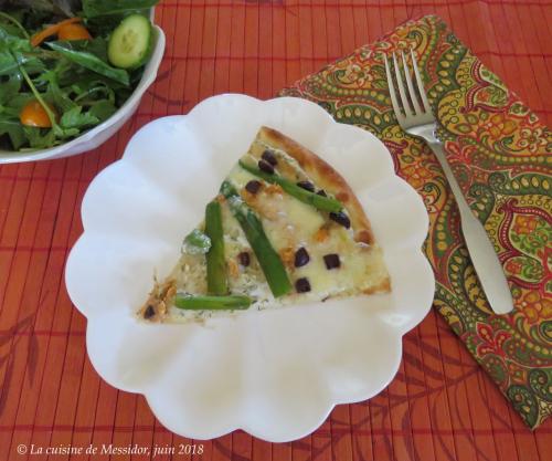 Pizza au sockeye avec asperges et variantes de Messidor | Photo de Messidor